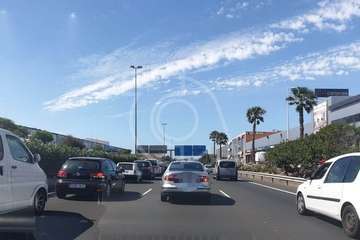 Accidente en la GC-1 a la altura de Marpequeña (Foto TA)